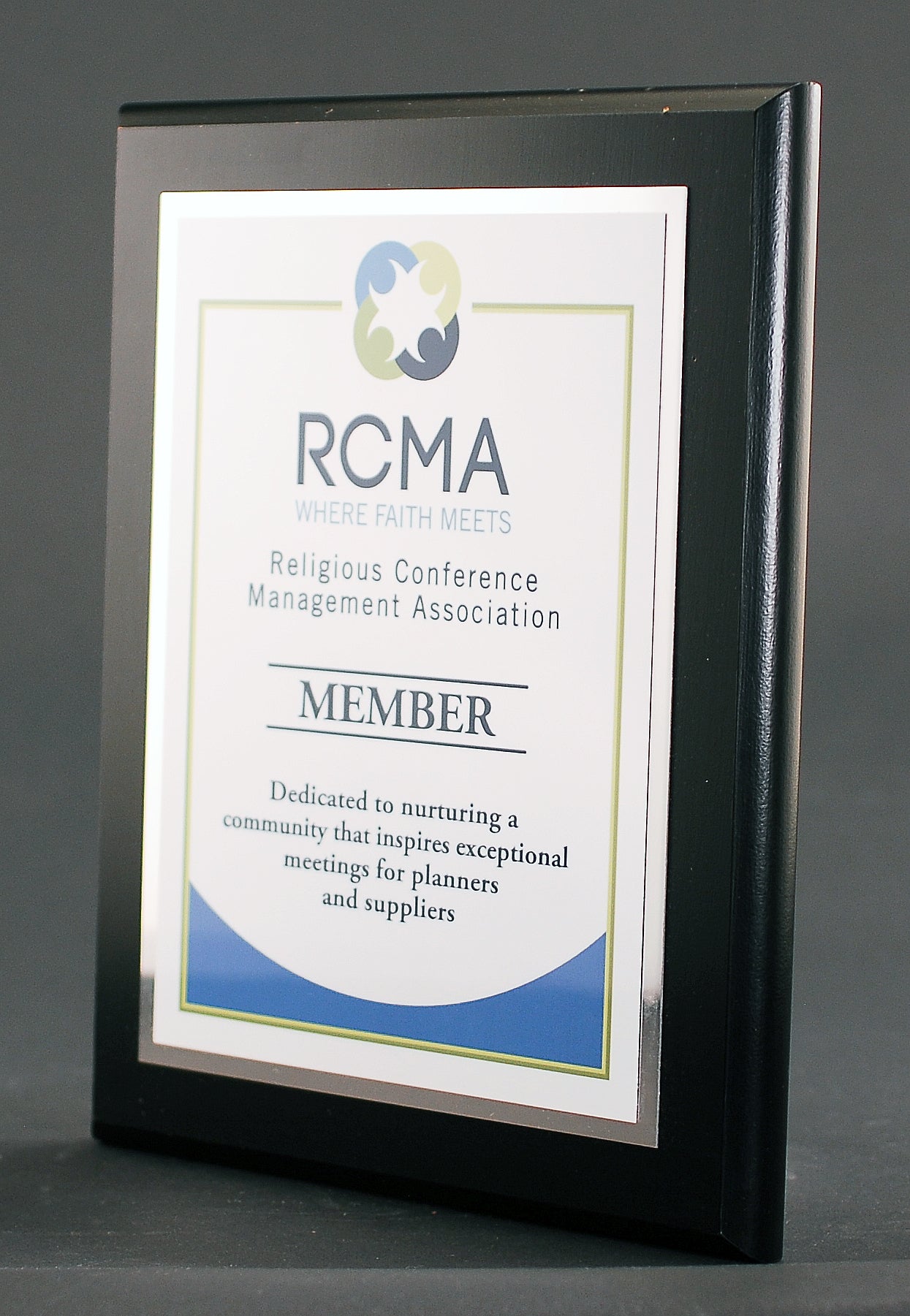 Matte Black Direct Laser Plaque with Plate - Monarch Trophy Studio