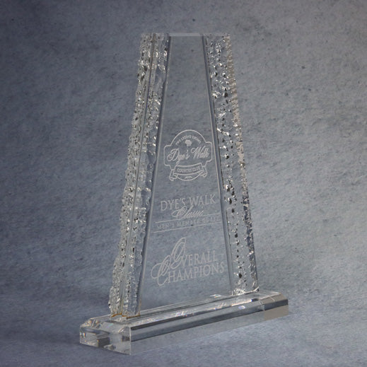 Acrylic Tower with Crinkle Edge - Monarch Trophy Studio