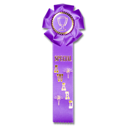 Rosette 1 Streamer Ribbon - Monarch Trophy Studio