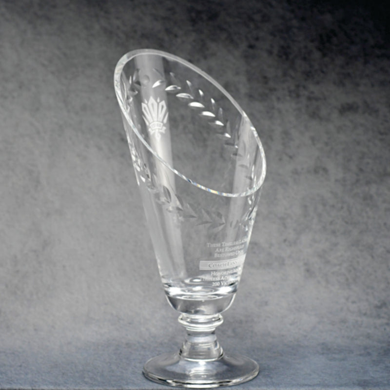 Crystal Laurel Cup 11.5" - Monarch Trophy Studio