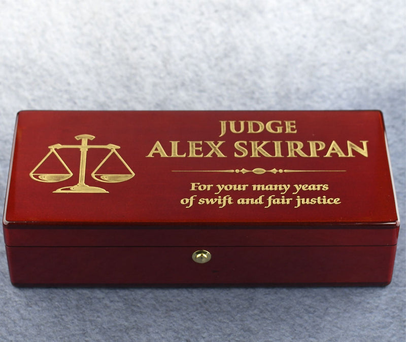 Rosewood Gavel and Case - Monarch Trophy Studio
