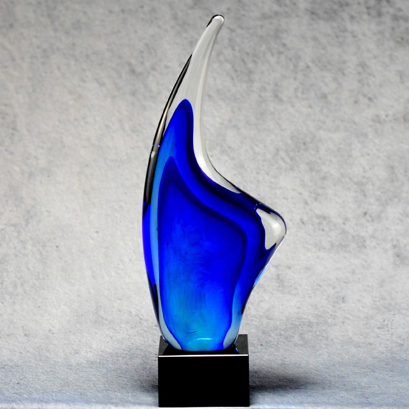 Blue Crystal Flame - Monarch Trophy Studio