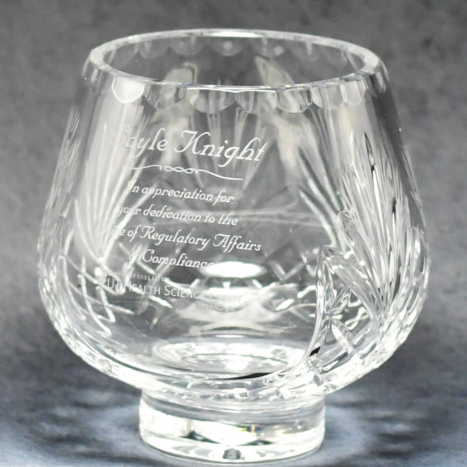 Crystal Rose Bowl - Monarch Trophy Studio