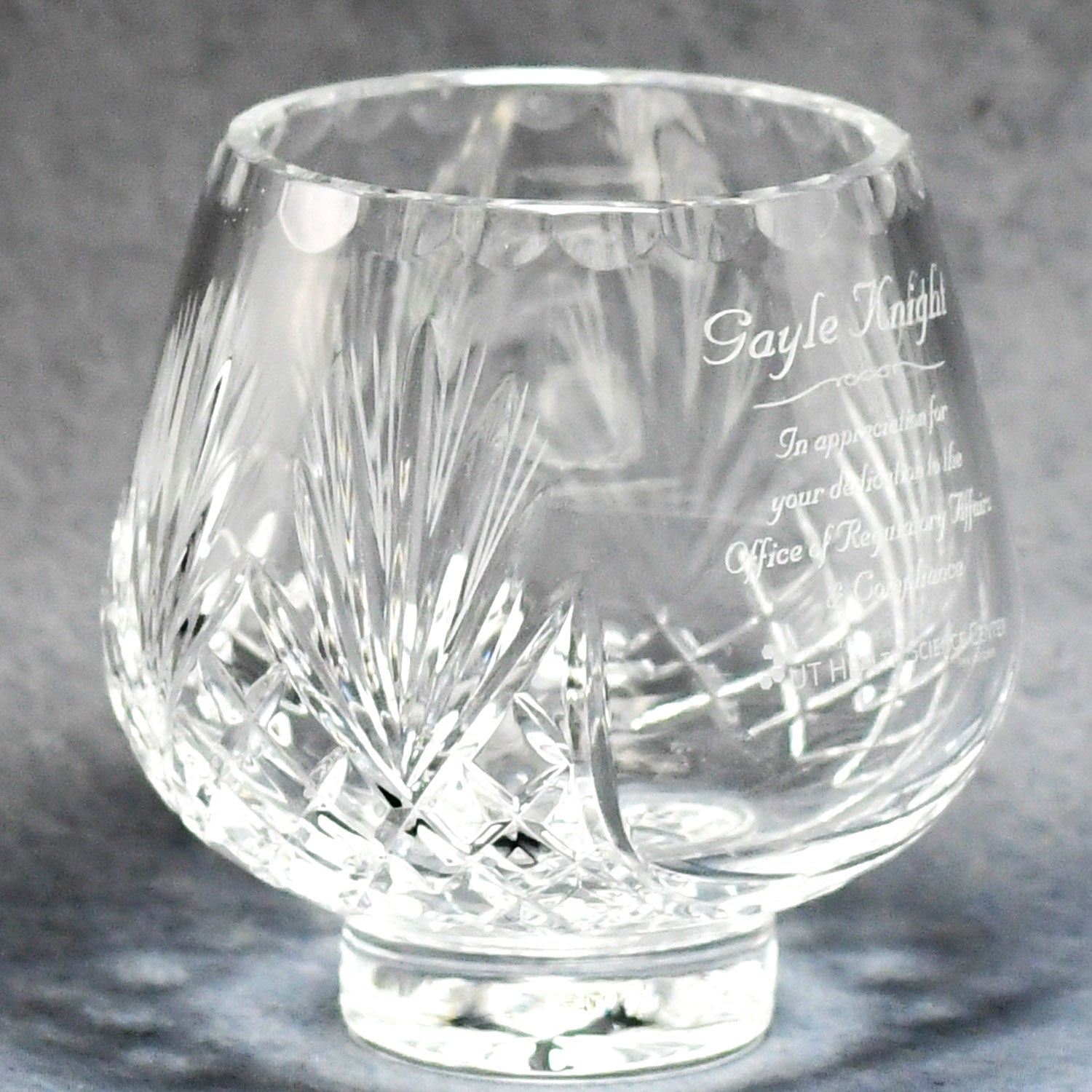 Crystal Rose Bowl - Monarch Trophy Studio