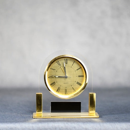 Clock Acrylic Gold Face - Monarch Trophy Studio