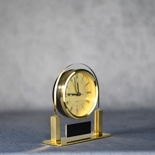 Clock Acrylic Gold Face - Monarch Trophy Studio