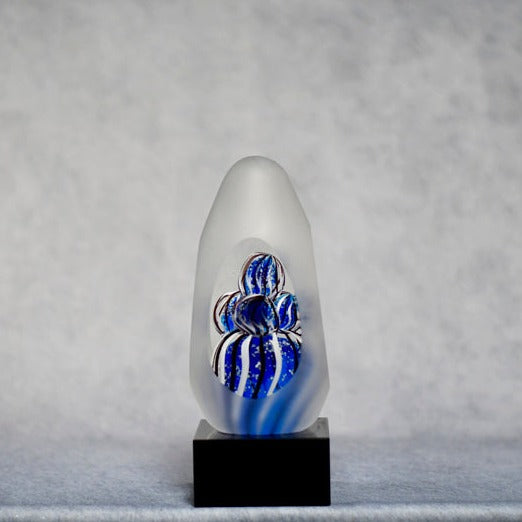Art Glass Frost Clear Blue - Monarch Trophy Studio