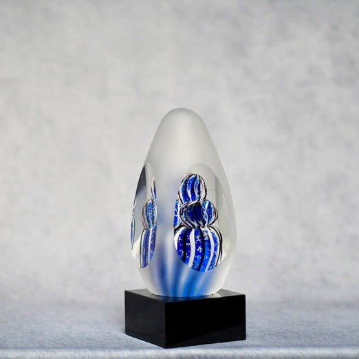 Art Glass Frost Clear Blue - Monarch Trophy Studio