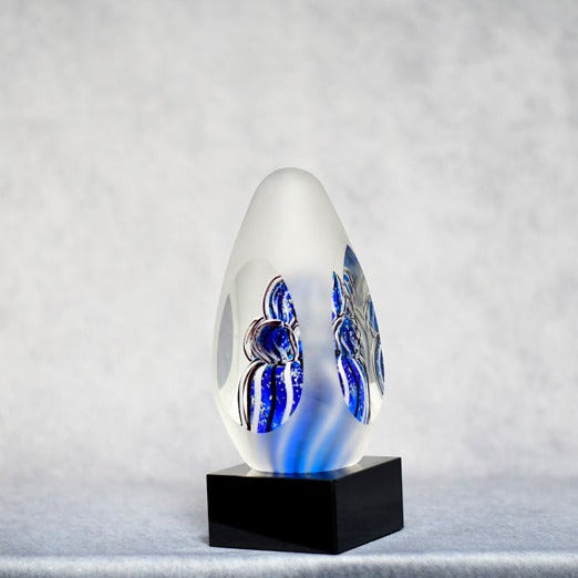 Art Glass Frost Clear Blue - Monarch Trophy Studio