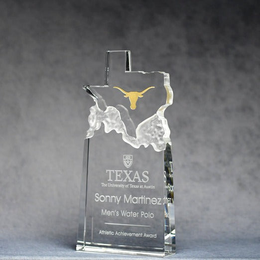 Crystal Top TX Shape - Monarch Trophy Studio