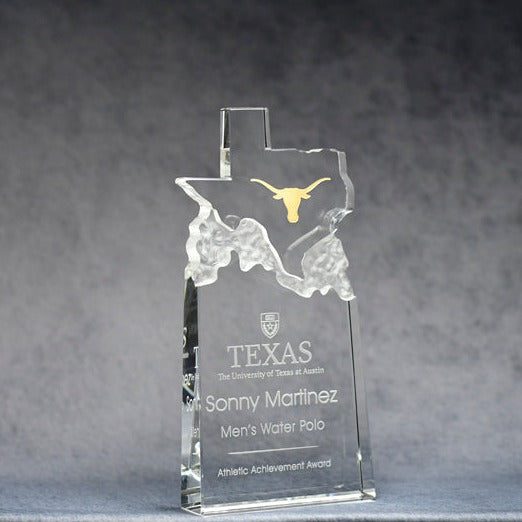 Crystal Top TX Shape - Monarch Trophy Studio