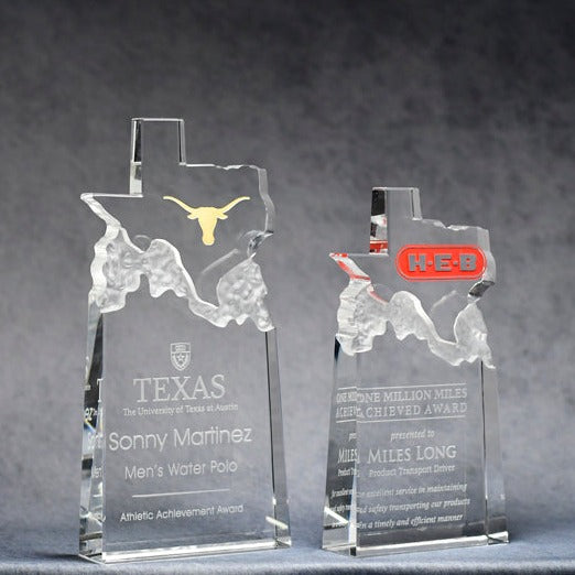 Crystal Top TX Shape - Monarch Trophy Studio