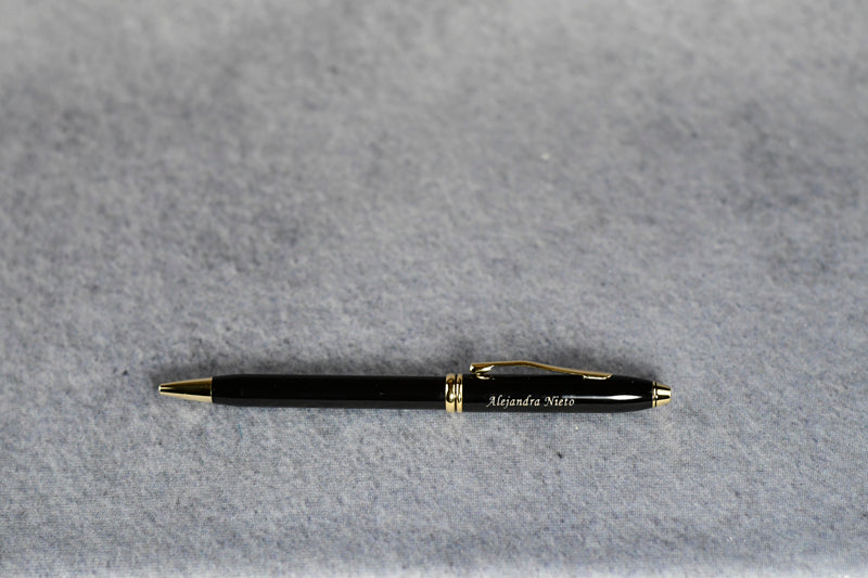 Pen BP 572 Black Lacquer/23K - Monarch Trophy Studio