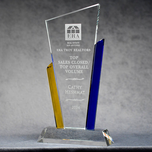 Cry Angle Blue/Gold - Monarch Trophy Studio