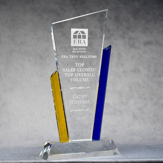 Cry Angle Blue/Gold - Monarch Trophy Studio