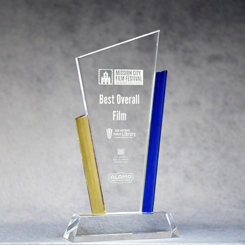 Cry Angle Blue/Gold - Monarch Trophy Studio