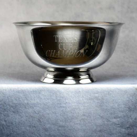 Revere Bowl Nickel Plated - Monarch Trophy Studio