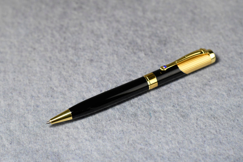 Pen Black/Blue STN Ball Point - Monarch Trophy Studio