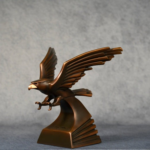 Modern Bronze Eagle Resin - Monarch Trophy Studio