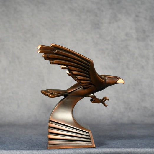 Modern Bronze Eagle Resin - Monarch Trophy Studio