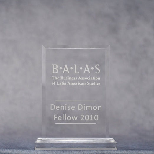 Acrylic Rectangle Bevel and Base