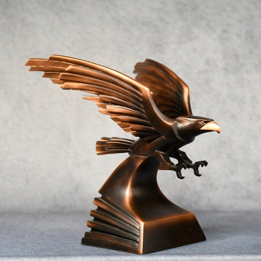 Modern Bronze Eagle Resin - Monarch Trophy Studio