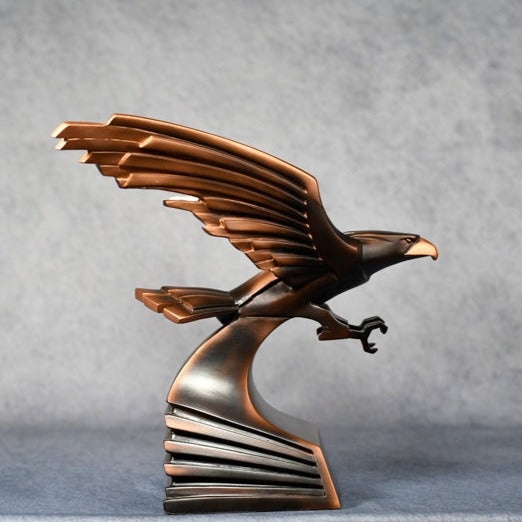 Modern Bronze Eagle Resin - Monarch Trophy Studio