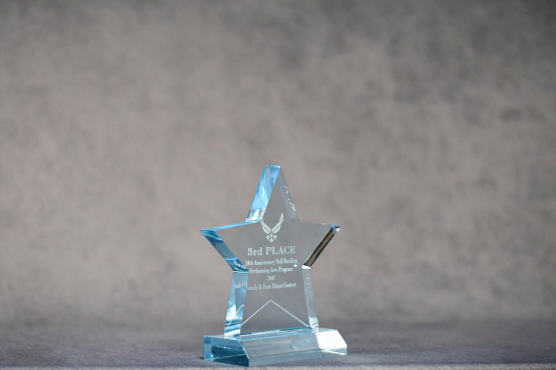 Premio Estrella Azul Acrílico