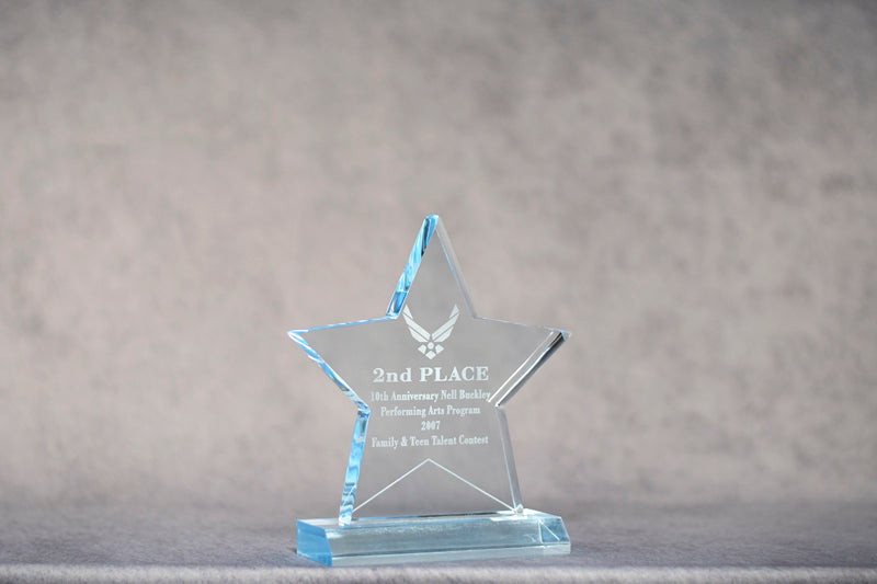 Premio Estrella Azul Acrílico