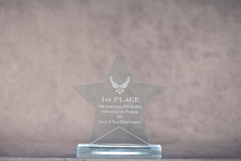Premio Estrella Azul Acrílico