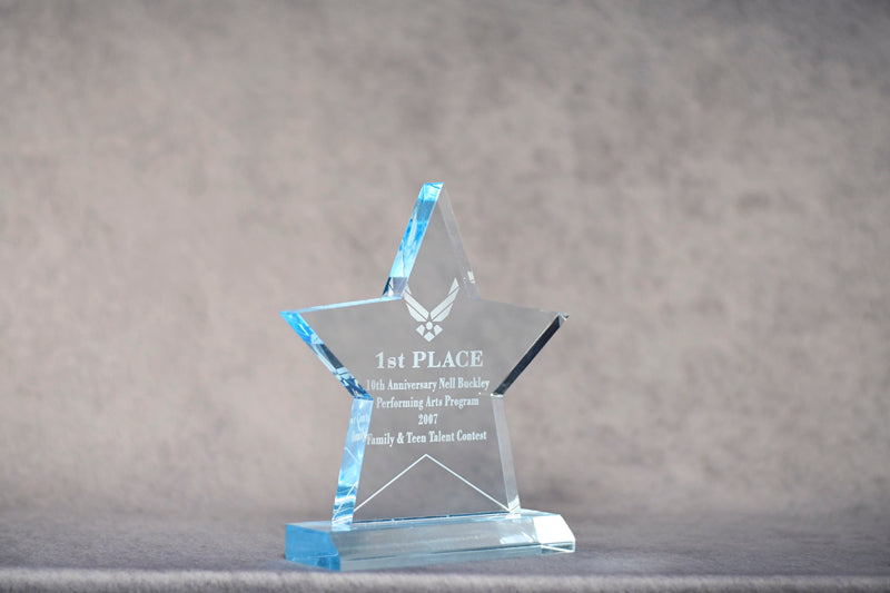 Premio Estrella Azul Acrílico