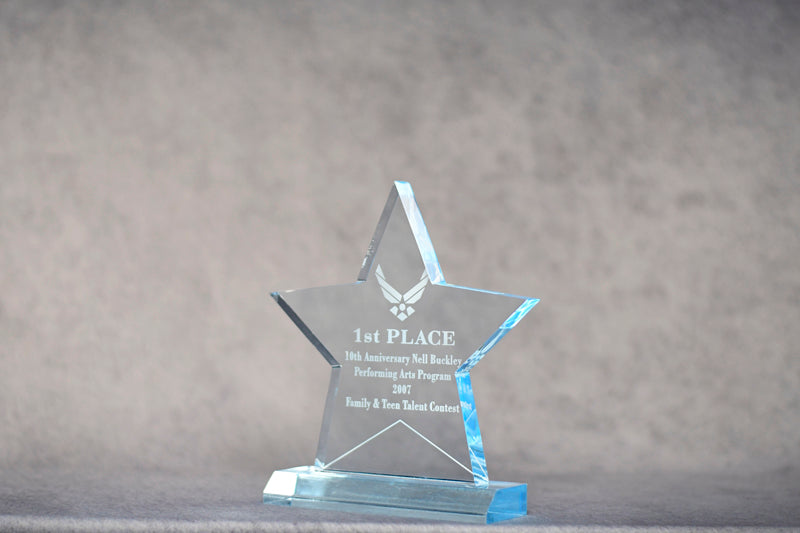 Premio Estrella Azul Acrílico