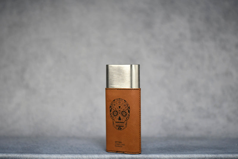 Leather Cigar Case - Monarch Trophy Studio