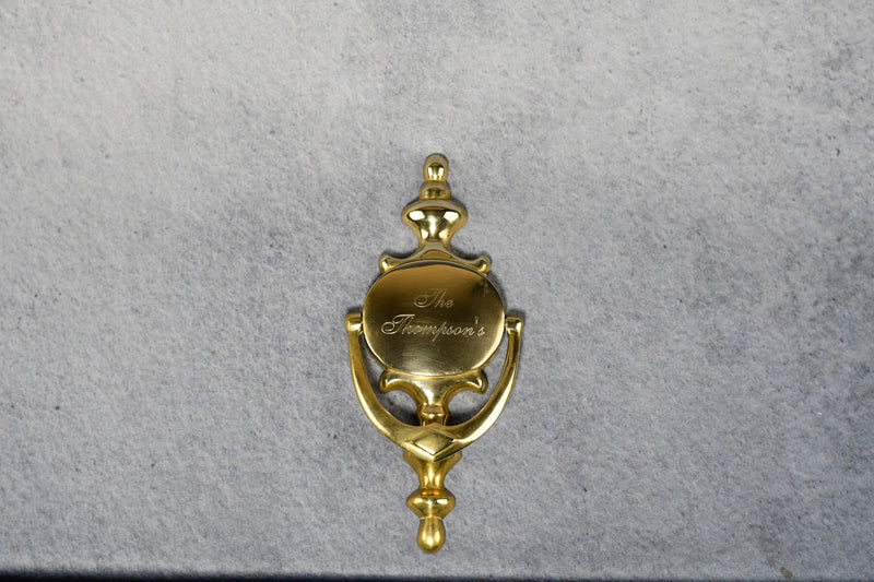 Brass Door Knocker - Monarch Trophy Studio