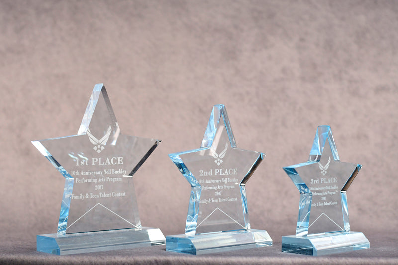 Premio Estrella Azul Acrílico