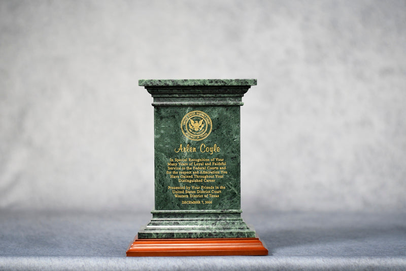 Marble Column/Base Cherr - Monarch Trophy Studio