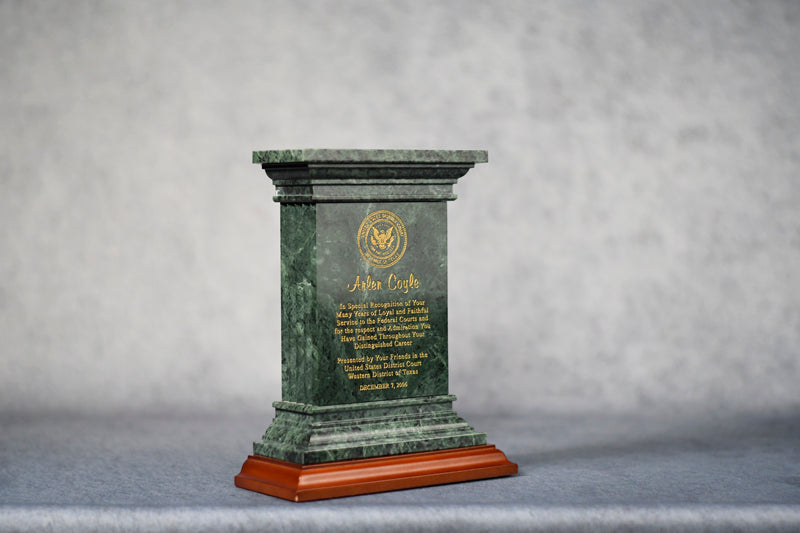 Marble Column/Base Cherr - Monarch Trophy Studio