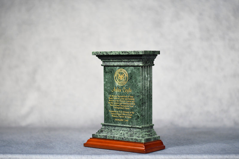 Marble Column/Base Cherr - Monarch Trophy Studio