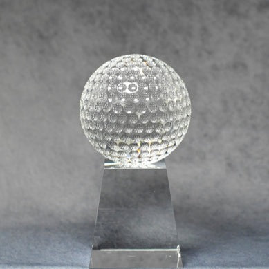 Crystal Gold Ball on Base - Monarch Trophy Studio