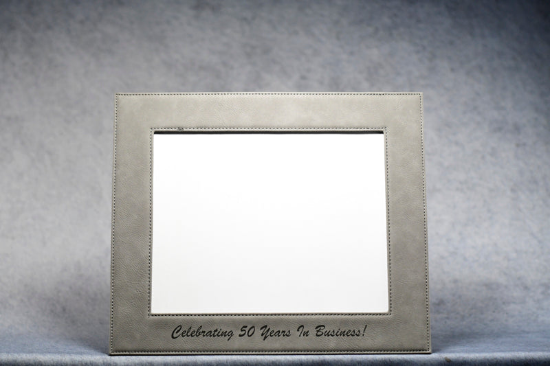 Leather Gray Frame - Monarch Trophy Studio