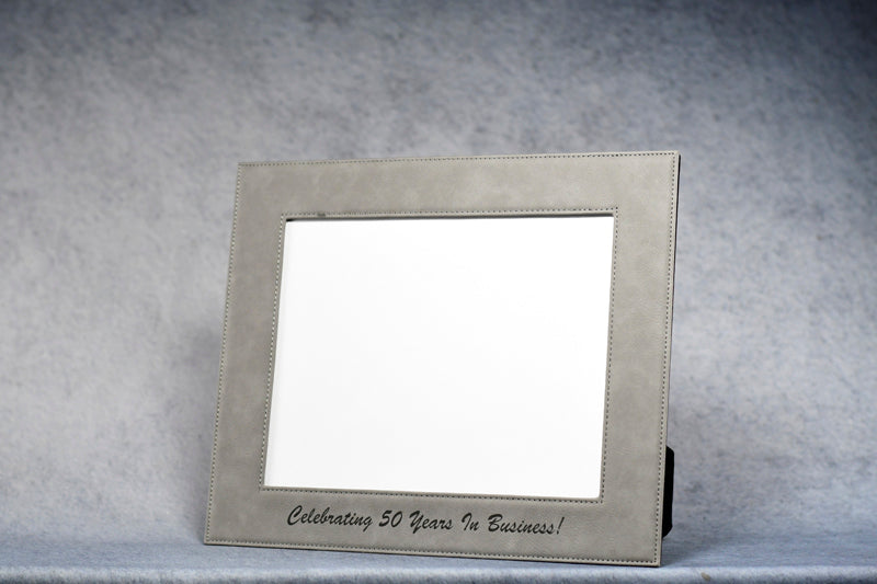 Leather Gray Frame - Monarch Trophy Studio