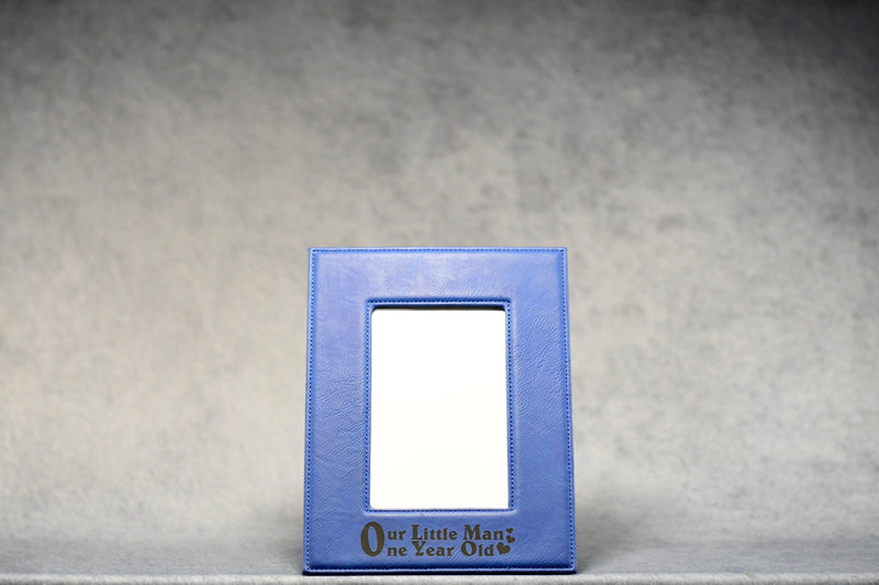 Leather Blue Frame - Monarch Trophy Studio