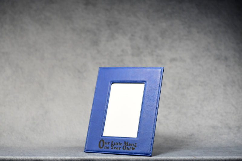 Leather Blue Frame - Monarch Trophy Studio