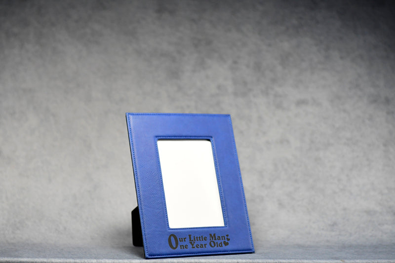 Leather Blue Frame - Monarch Trophy Studio