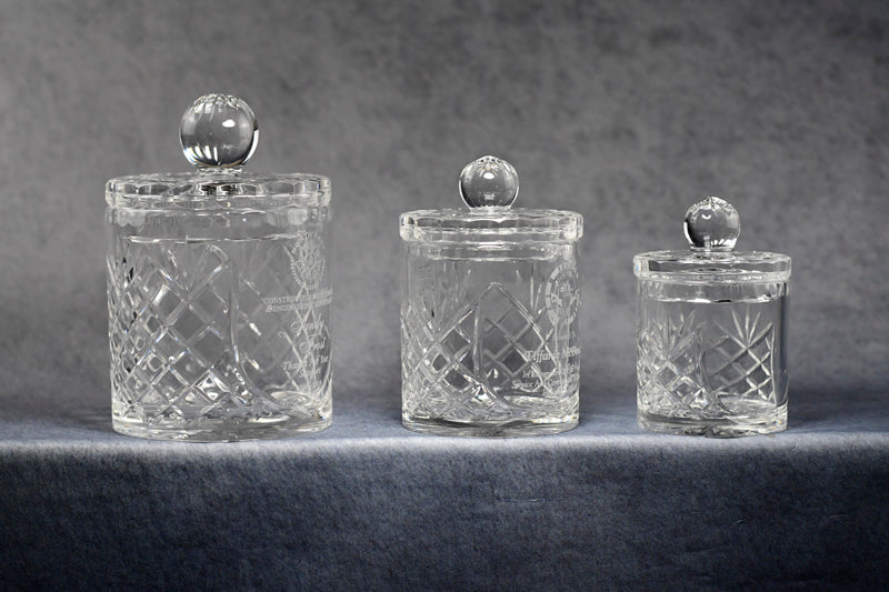 Crystal Candy Jar - Monarch Trophy Studio