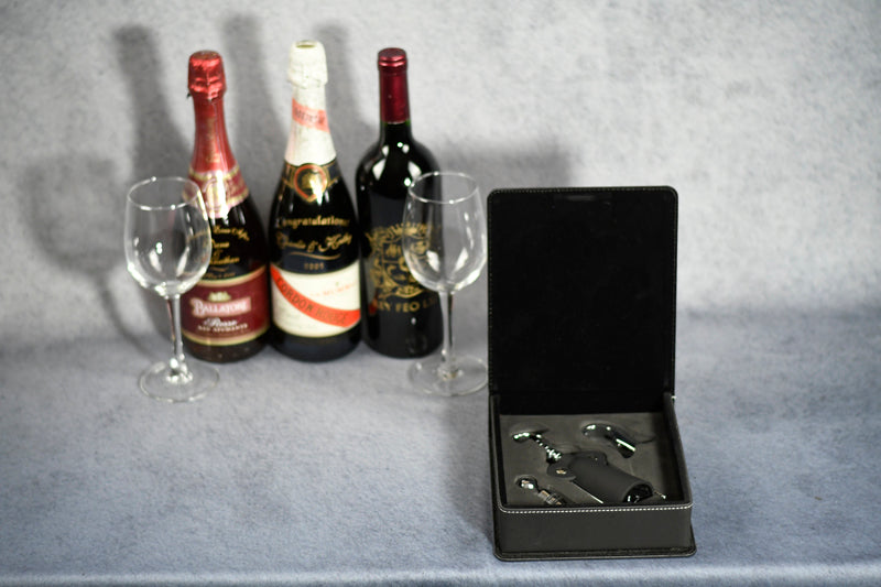 Leather Wine Tool Set 3PC - Monarch Trophy Studio