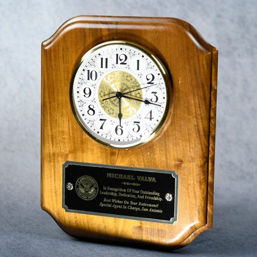 Clock Plaque 10.5x136 Scallop - Monarch Trophy Studio