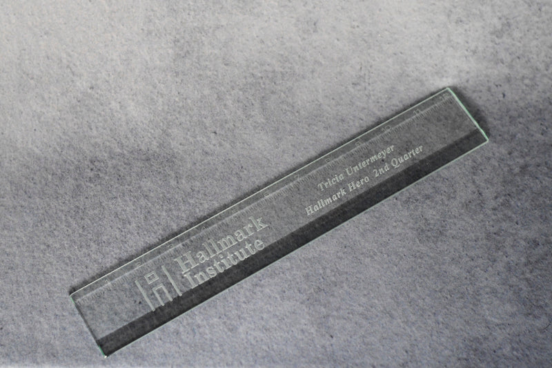 Jade Crystal Ruler 12" - Monarch Trophy Studio