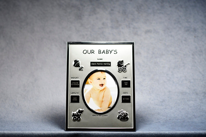 Frame Baby Birth Record - Monarch Trophy Studio