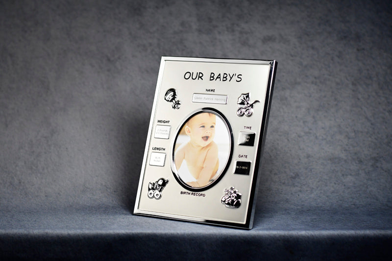 Frame Baby Birth Record - Monarch Trophy Studio